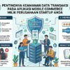 Pentingnya Keamanan Data Transaksi Pada Aplikasi Mobile Commerce Milik Perusahaan Startup Anda