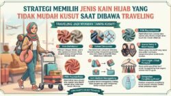 Strategi Memilih Jenis Kain Hijab Yang Tidak Mudah Kusut Saat Dibawa Traveling