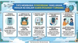 Tips Membawa Powerbank Yang Aman Masuk Ke Dalam Kabin Pesawat Terbang